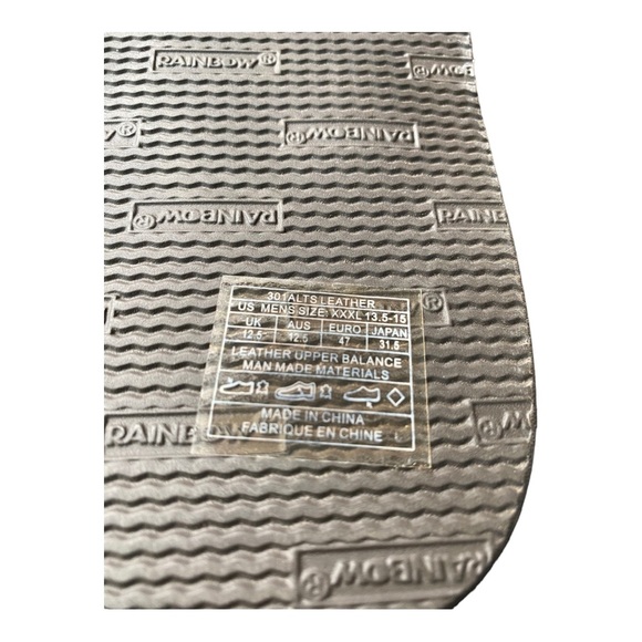 Rainbow Single Layer Premier Leather 301 Alts Men's Sandals XXXL Size 13.5-15 - Picture 11 of 13